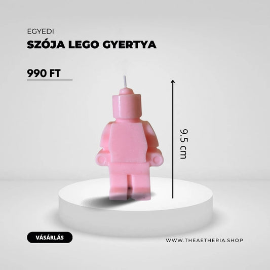 Lego gyertya figura (Pink)